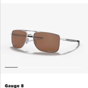 Oakley Gauge 8 Sunglasses chrome prizm tungsten polarized mens